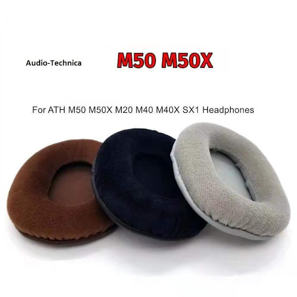 ørepuder Audio-Technica M50 M50X M20 M40 M40X SX1 pudesæt sort
