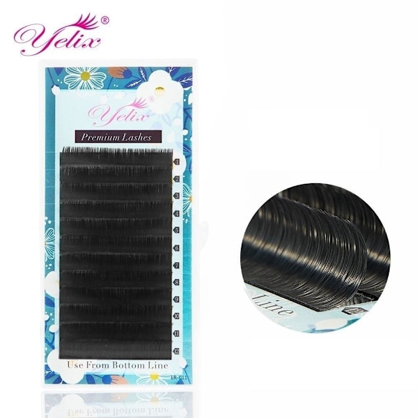 Eleganta Yelix Premium Fransar/fransförlängning/lashes Pack 0.10D 8-15mm