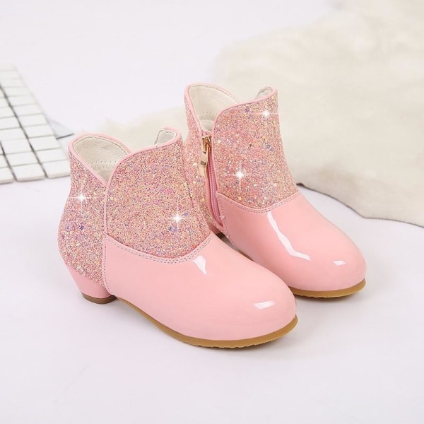 prinsessesko elsa sko børnefestsko pink 17,5 cm / størrelse 27