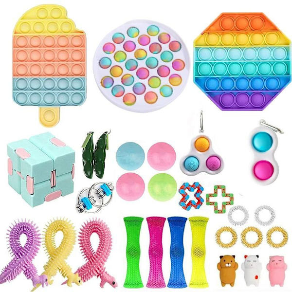 fidget toys pop it stressbollar fidget toys pack/set 30 st