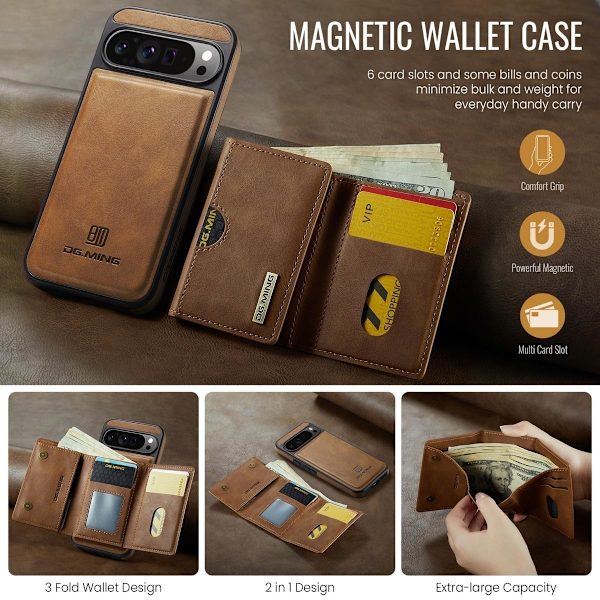 (Til iPhone 12 / iPhone 12 Pro) DG.MING M6 Serien Magnetisk Plå kaffe