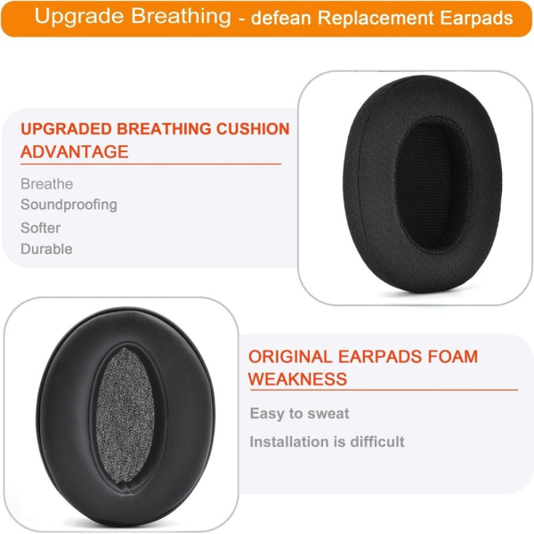 øreputer hodetelefonputer pads for Sennheiser HD 4.50BT 4.40BT brun