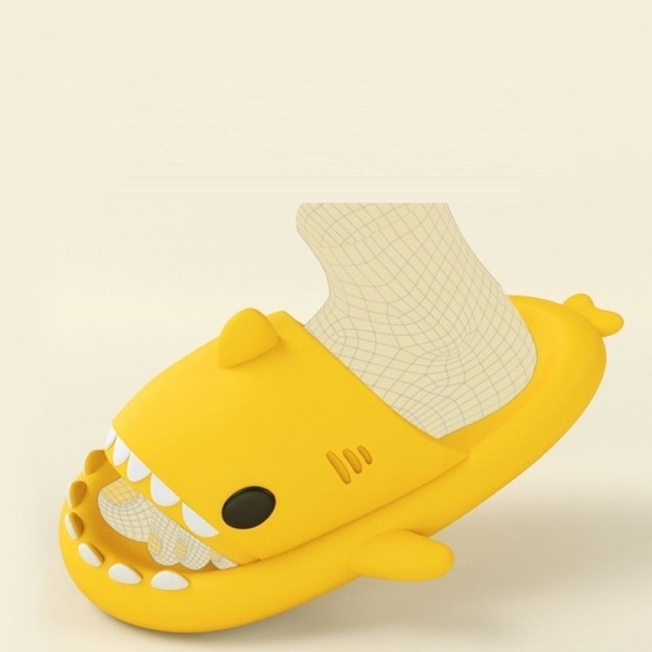 shark tofflor shark slippers plasttofflor blå 38/39