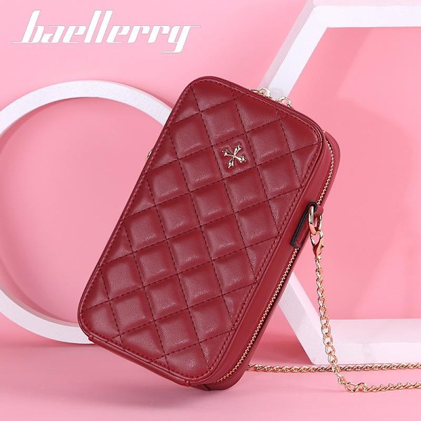 Baellerry Naisten puhelinlaukut Brand Design Crossbody Laukut Olkalaukku punainen 21 cm * 11 cm * 6 cm