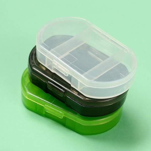 dosette pillerask medicin ask piller dosett 3 fack transparent