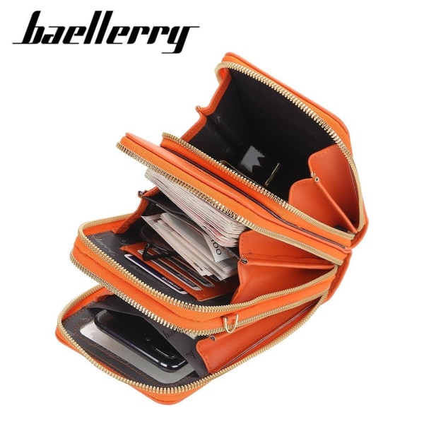 matkalaukku olkahihna lompakko matkapuhelimeen iphone oranssi