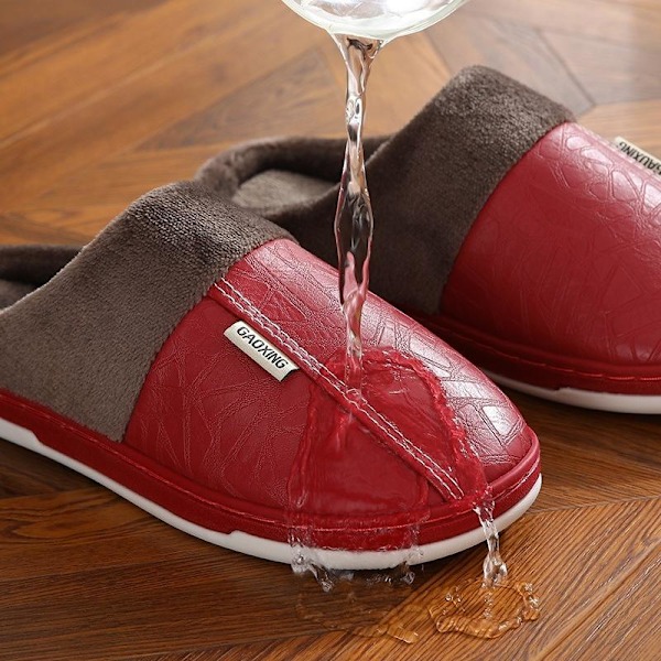 fluff hjemmesko varme hjemmesko PUNAINEN 40-41 (sisä 26 cm)