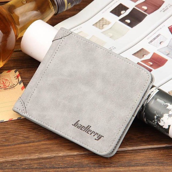 Miesten nahkalompakko Vintage Coin Bag Card Nahkalompakko Miesten Pl sininen vaakasuora