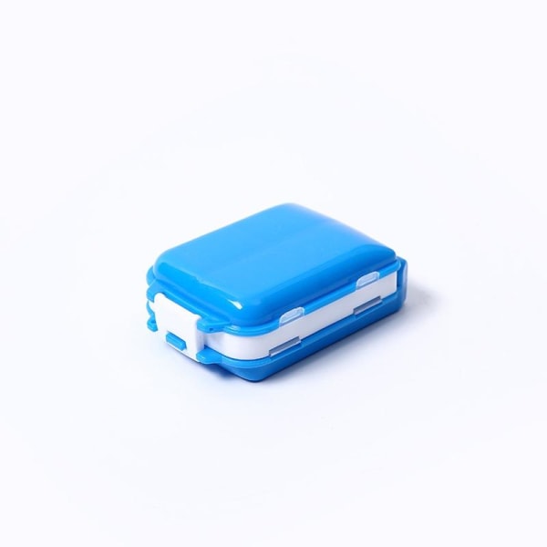 piller burkar medicindosett piller låda pillerbehållare 8 fack blå