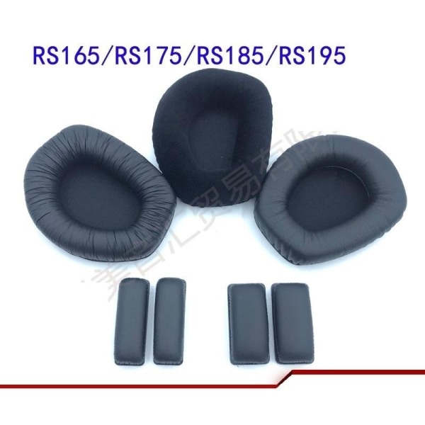 öronkuddar / huvudbågskuddar för Sennheiser RS165 RS175 RS185 RS skrynkla med lås
