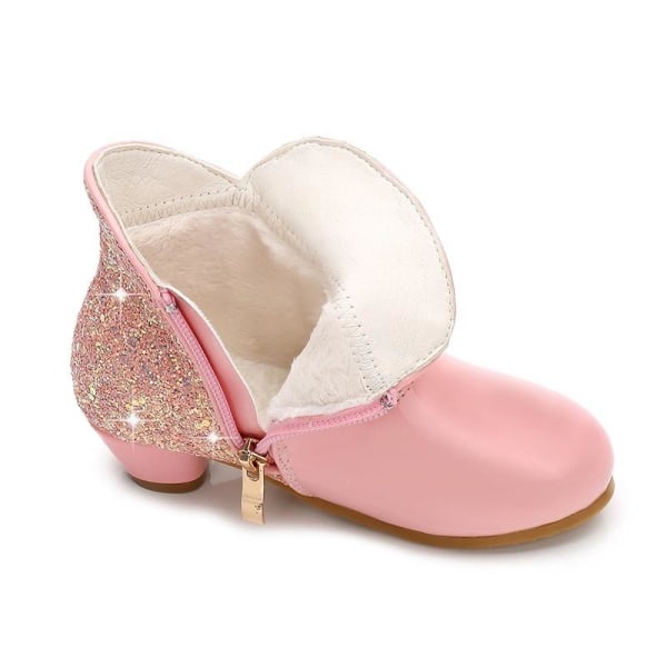 prinsessakengät elsa kengät lasten juhlakengät pinkki 20,5 cm / koko 33