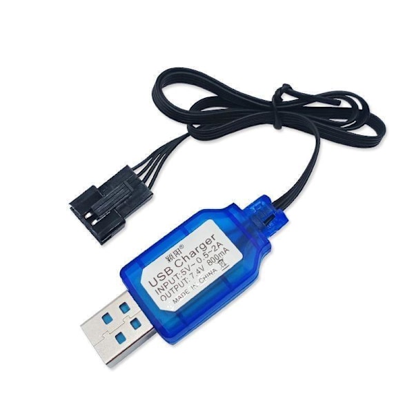 USB-opladerkabel batterioplader 7.4V SM XH 7,4V SM-4P