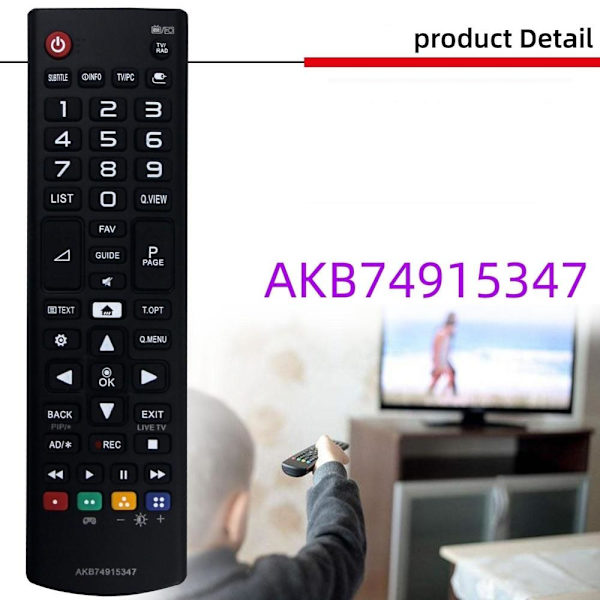 fjärrkontroll ersättning remote för LG AKB74915387 AKB74915380 5 AKB74915380