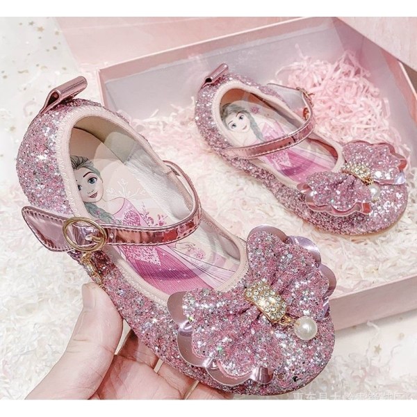 prinsesskor elsa skor barn festskor rosa 16cm / size25