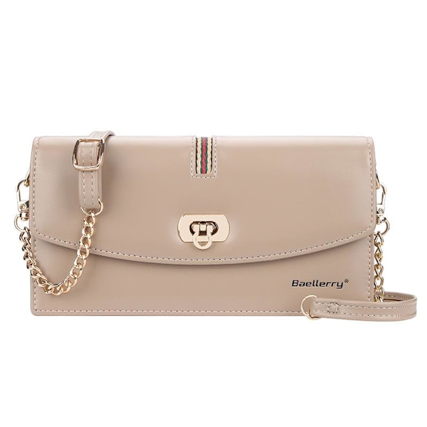 Baellerry Eleganta Kvinnor Handväskor Mode Kopplingsväskor Läder Mörkrosa 20cm*10.5cm*3.5cm