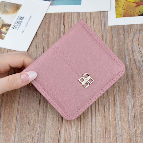 Baellerry Kvinder Card Wallet PU Læder Kortholder Mini Wallet sort 10,5 cm * 9 cm * 1,5 cm