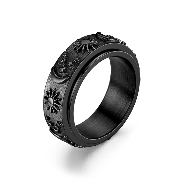 anti-ångest spinner fidget roterande ring ringar Size8/18.2mm