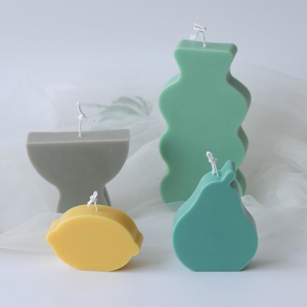 lysformar lys stearinljus DIY gjutformar i silikonform fy13 stor vase