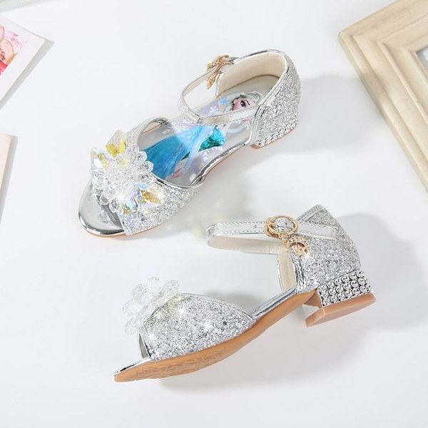 prinsessa elsa skor barn festskor flicka blå 20.5cm / size33