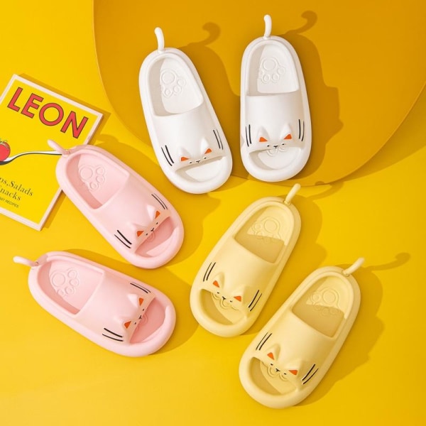 myke tøfler slides sandaler sko tøfler barn tøfler gul 220