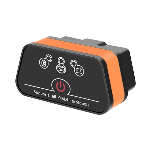Vgate ICar2 Bluetooth -auton vikavirheilmaisin 8 värillisellä näytöllä - Skannaa ja musta oranssi