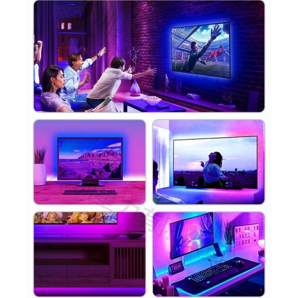 Led Lights Led Lampa Bluetooth Rgb Lights Led Tape Lights Ledlju Stil 4 4 meter