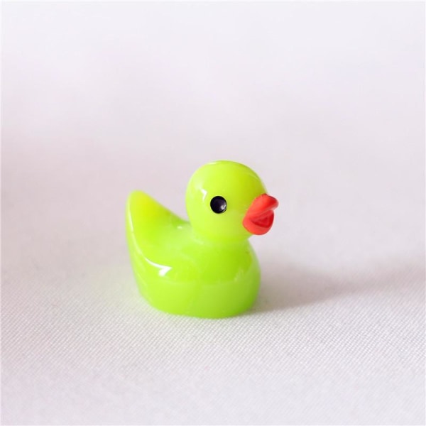 Mini ducks mini små ankor gummianka gul anka Miniatyr djur 50/10 Grön 200st