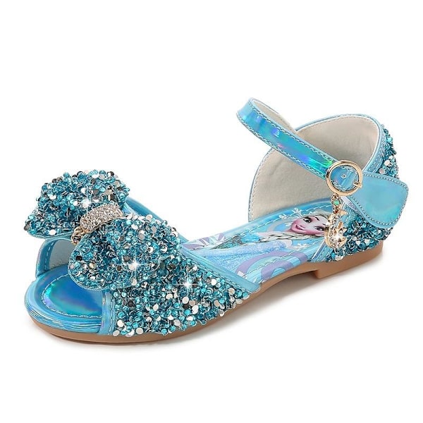 prinsesskor elsa skor barn festskor blå 19cm / size29