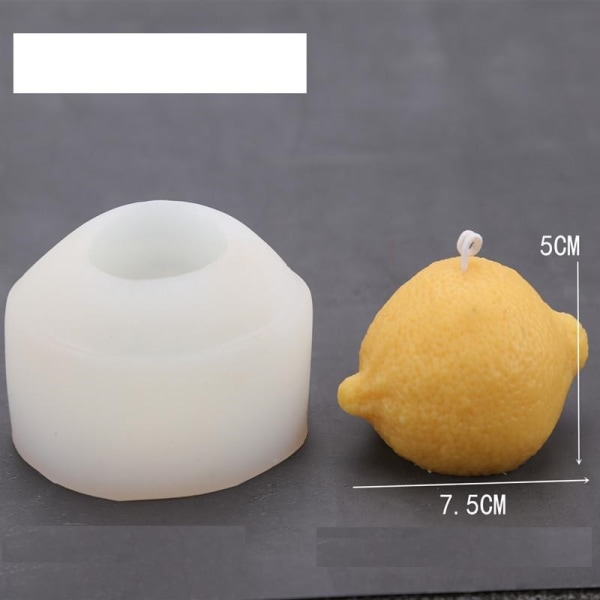 lysforme lys stearinlys gør-det-selv-forme i silikoneform lille appelsin