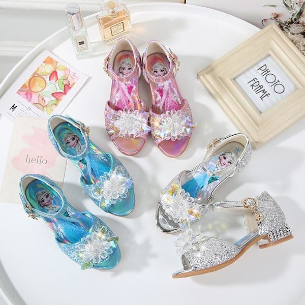 prinsessa elsa skor barn festskor flicka blå 22.5cm / size37