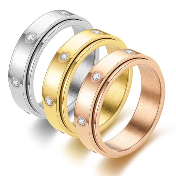 anti-angst spinner fidget roterende ringer størrelse 8/18,2 mm