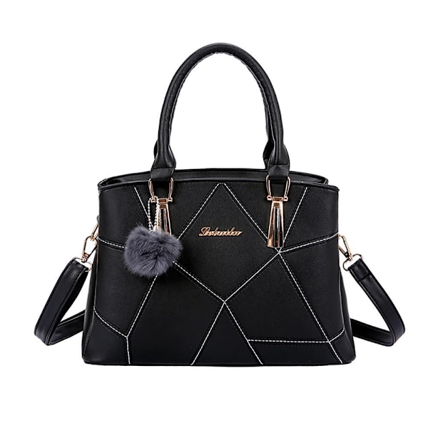 Kvinnors lyxiga tygväska Axelväska Messenger Bag Wild handväska Violett