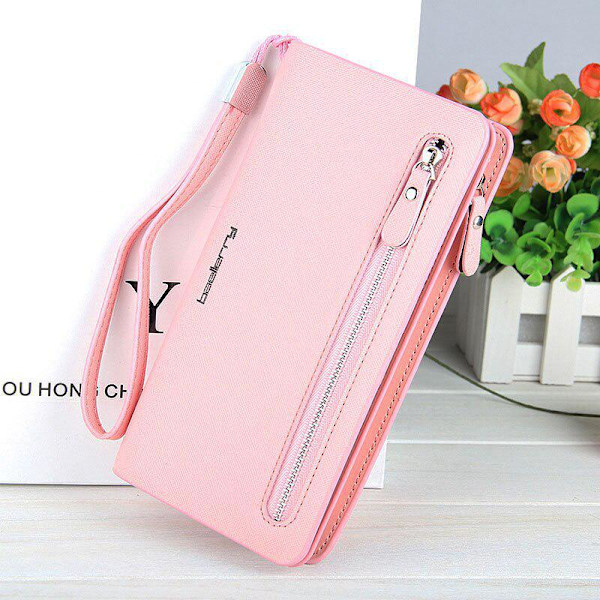 Brand Designer Wallet Women Long Wallets Women Multifunction Car Röd
