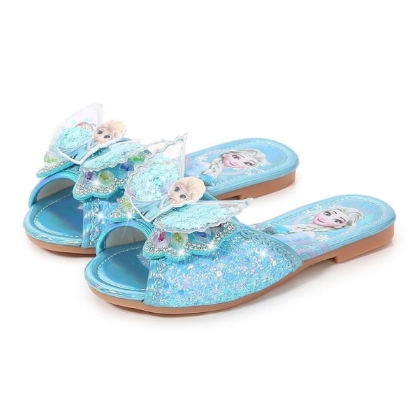 prinsessa elsa skor barn festskor flicka blå 20.5cm / size32
