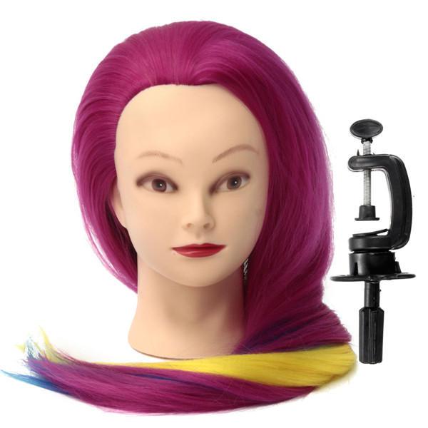 Multicolor frisyr träning huvud mannequin modell Braiding Practi 7