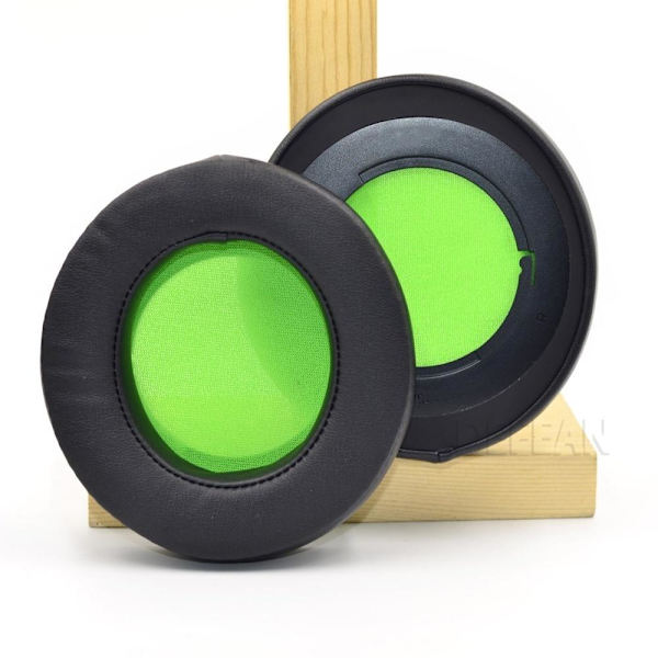 öronkuddar eller huvudkudde för Razer 7.1 V2 pro grön oval