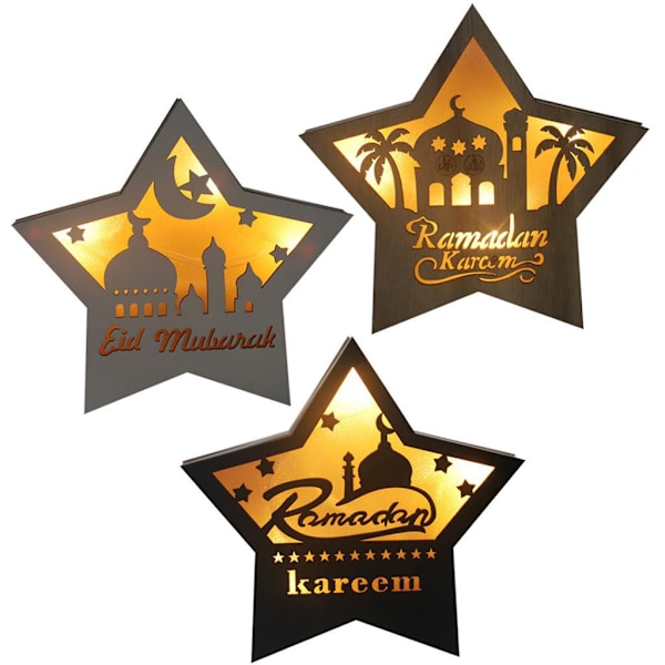 ramadan dekoration mubarak kareem lykta led lys jm01941