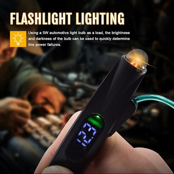 VT100 Automotive Circuit Tester från Vgate - Testa 5-30V kretsar som på bilden