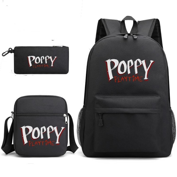 poppy playtime huggy wuggy rygsæk penalhuse skulderrem tasker pa sort 4