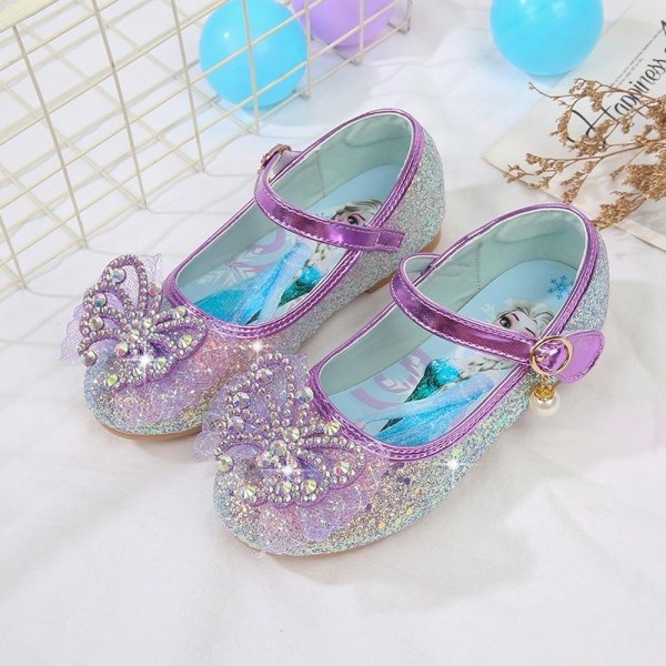 prinsesse elsa sko børn fest sko pige blå 16,5 cm / størrelse 25