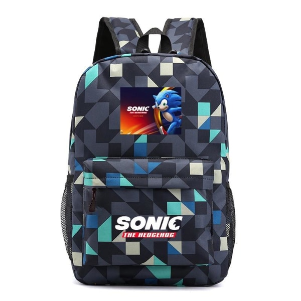 Sonic rygsæk børne rygsække rygsæk 1 stk rombe blå 3