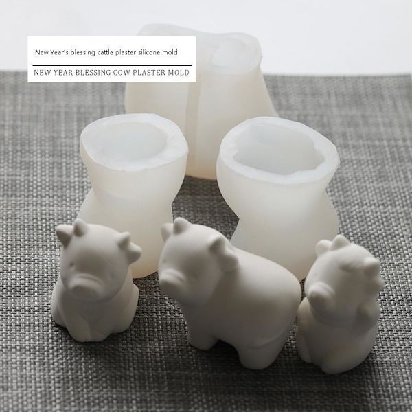 lysforme lys stearinlys gør-det-selv-forme i silikoneform sg33046 blessing cow c