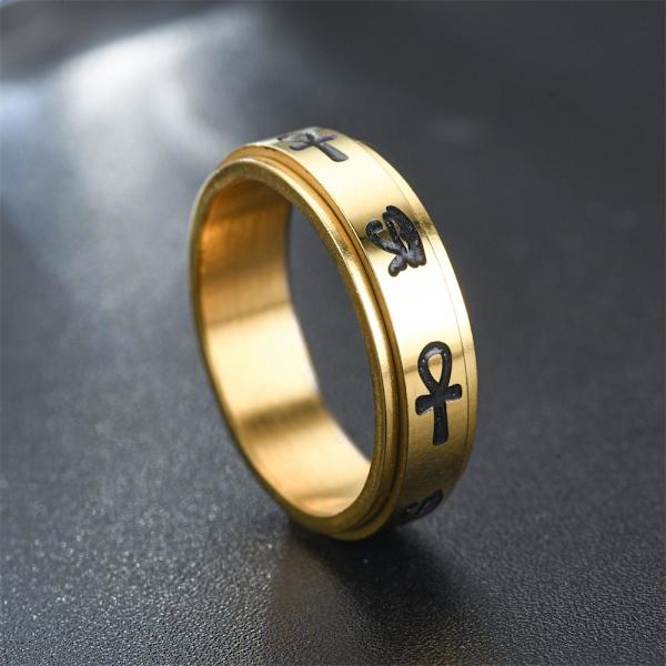 antistress spinner roterende fidget ring ringe størrelse 8/18,2 mm