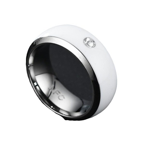 NFC Mobiltelefonring - Stilig Smart Tag-beskyttelse og bekvemmelighet hvit nfc nr. 10