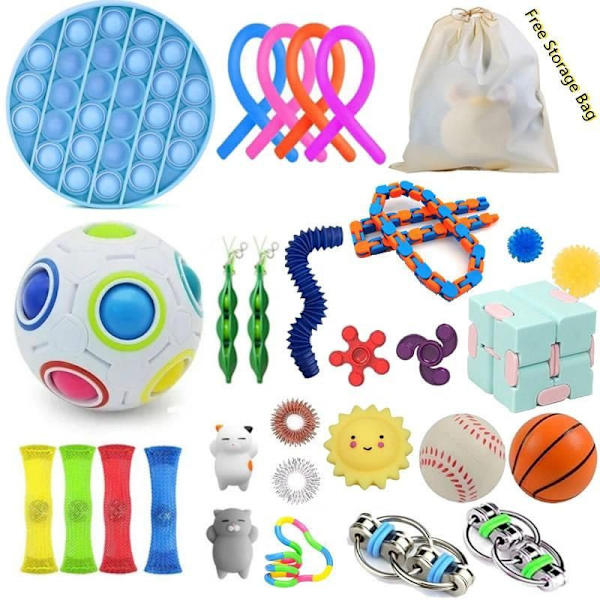fidget toys pop it stressbollar fidget toys pack/set 30 st