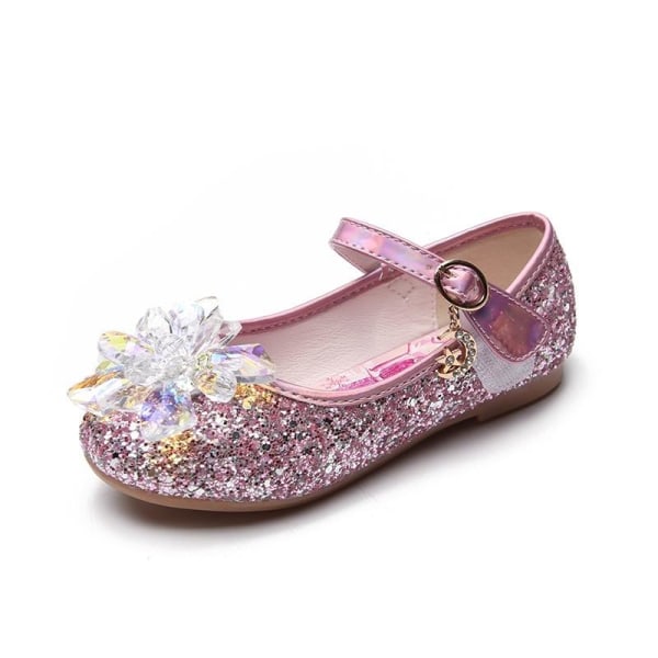 prinsessakengät elsa kengät lasten juhlakengät pinkki 20,5 cm / koko 34