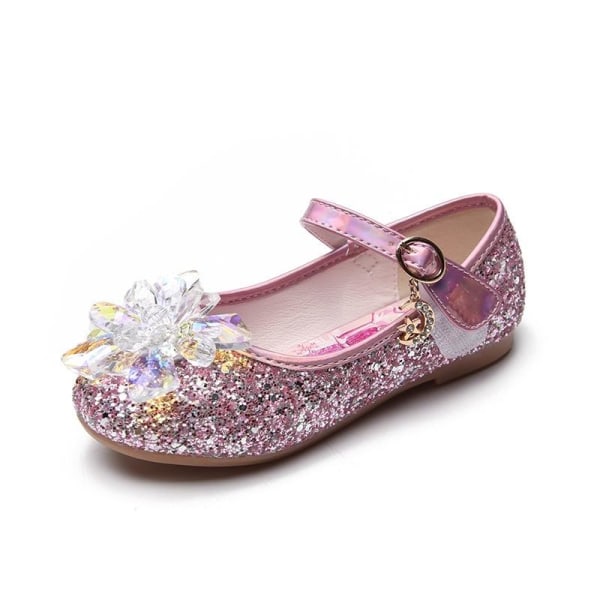 prinsesskor elsa skor barn festskor rosa 16cm / size25