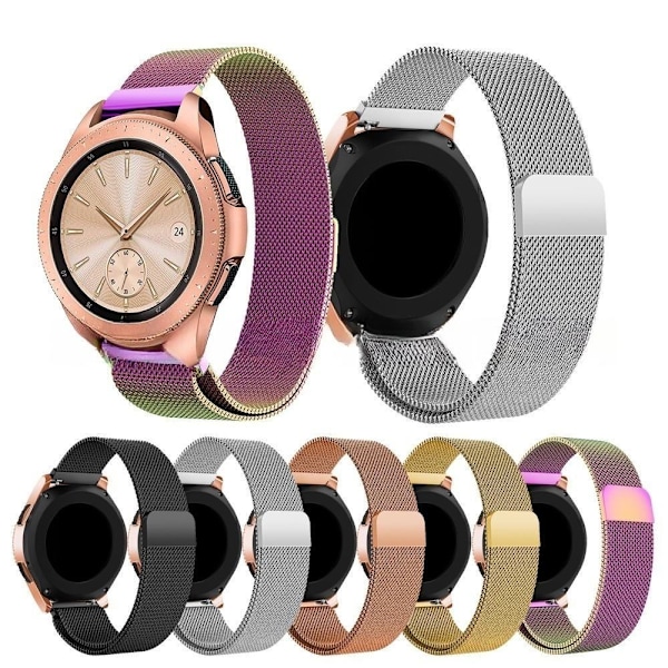 armbånd i stål til Samsung Galaxy Watch 42mm/46mm 22 mm sort (46 mm)