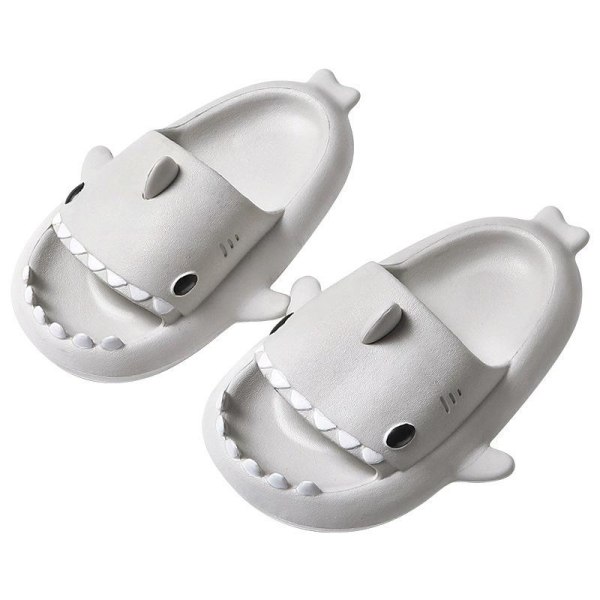 tofflor haj shark tofflor shark slides barntofflor grå 210 (insida 21cm)