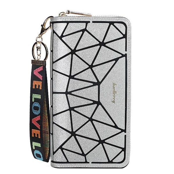 Baellerry Fashion Bright Zipper Phone Bag Lattice Damhandväskor Svart 21cm*11cm*3cm